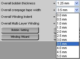 adjust creepage tape width